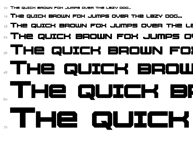 Whittle font waterfall